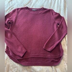 Cotton On Women's Knit Sweater - Deep Burgundy
